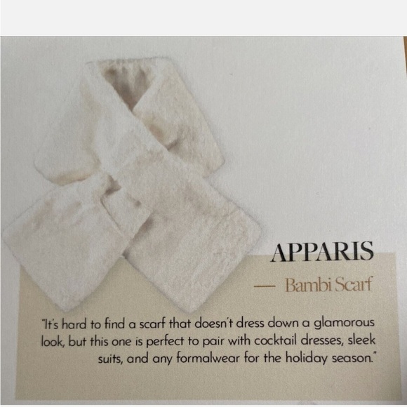 NWT APPARIS Bambi Scarf - Ivory‎ (Last One) - Picture 4 of 8
